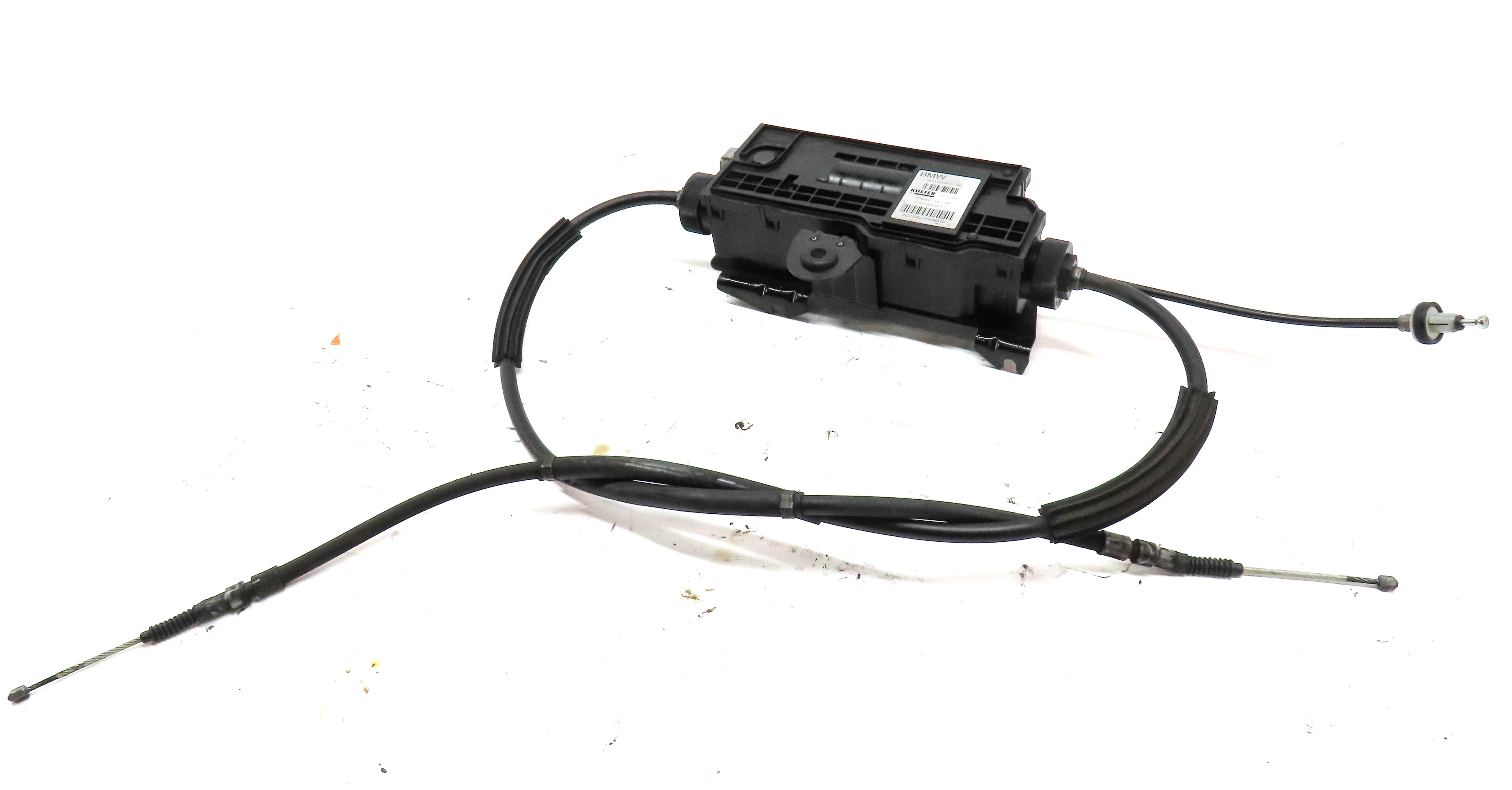 2013 BMW 750LI (F01) EMERGENCY HILL PARKING E-BRAKE ACTUATOR w/ CABLES — exact item pictured